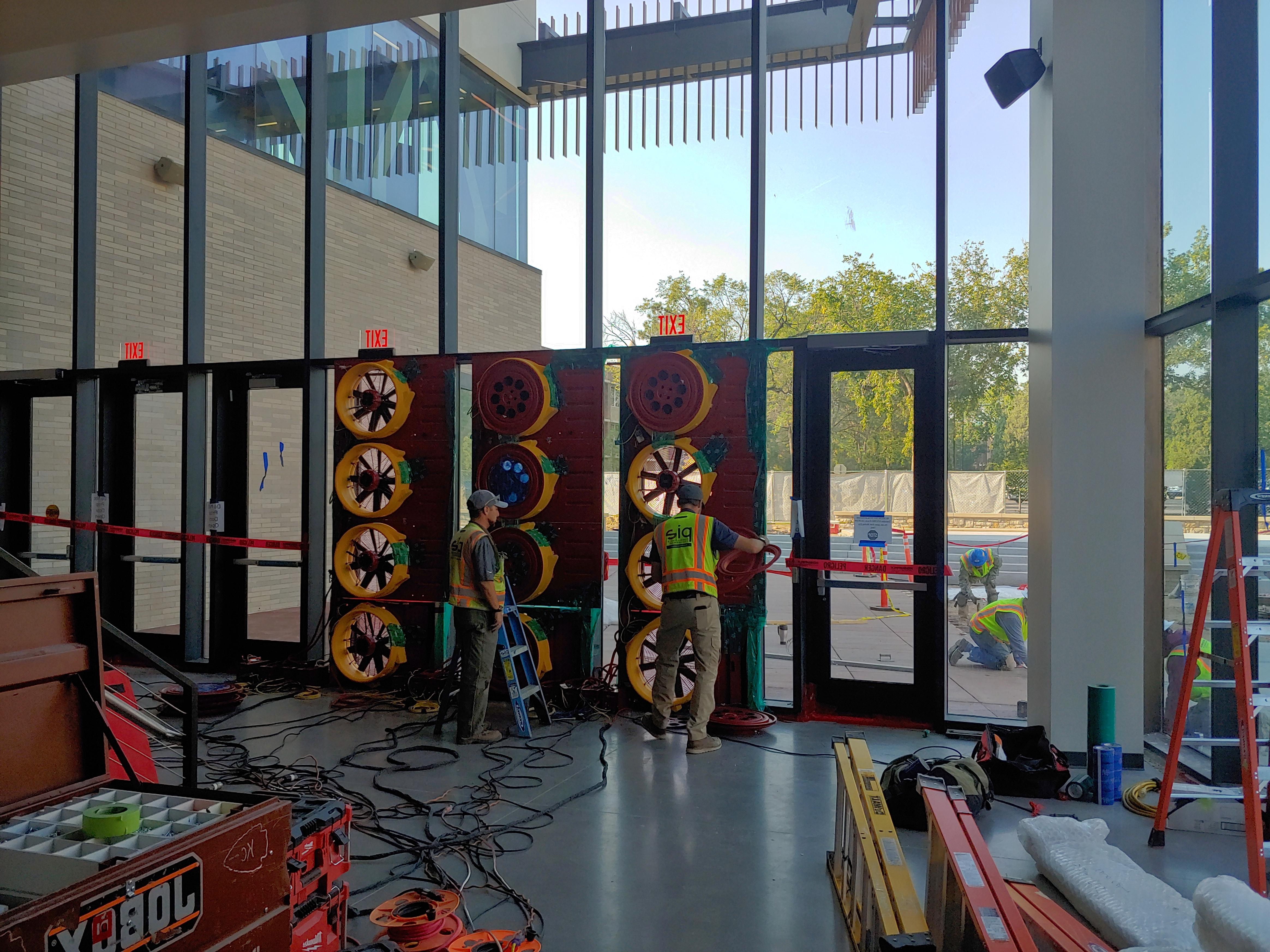 Robson Arena Commissioning Air Barrier <span class="cc-gallery-credit"></span>